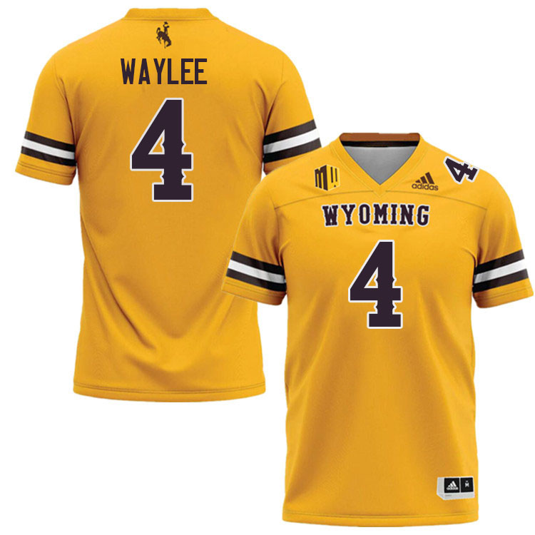 #4 Harrison Waylee Wyoming Cowboys Jersey College Football Uniforms,Gears,Jerseys-Gold